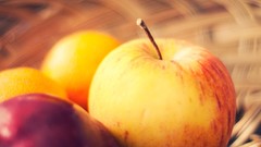 Apples close-up fruits