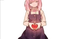 Apples dress pink hair short hair