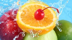 Apples food oranges cherries fruits