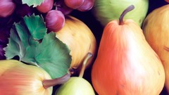 Apples grapes pears still life fruits