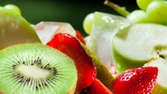 Apples kiwi strawberries fruits