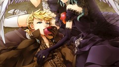 Apples wings dress hatsune miku kagamine rin