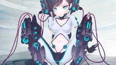 Aqua eyes anime girls