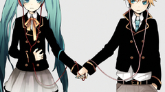 Aqua eyes Simple Background