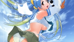 Aqua hair anime girls