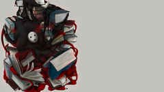 Arakune reading Manga Anime