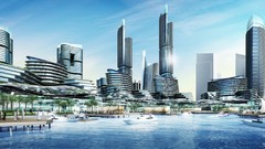 Architecture buildings cityscapes artwork futuristic