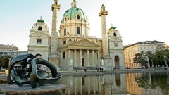 Architecture buildings european sculptures ponds