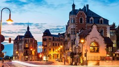 Architecture buildings long exposure