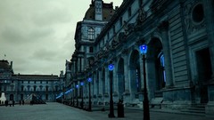 Architecture buildings street lights