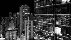 Architecture cityscapes grayscale Windows Vista