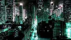 Architecture cyan cityscapes