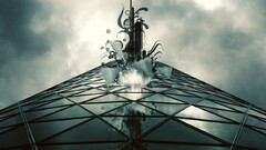 architecture digital art abstract worm's eye view low-angle cgi