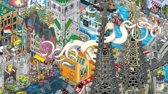 Architecture digital art cities