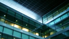 architecture glass Green building cyan