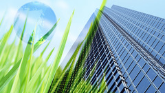 Architecture grass digital art