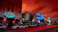 Architecture neon USA Miami