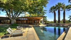 Architecture outdoors palm trees