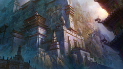 Architecture paint buildings fantasy