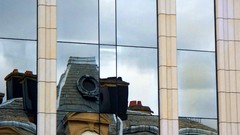 Architecture reflections buildings window panes