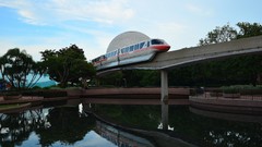 Architecture reflections urban cityscapes trains epcot monorail