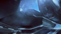 Architecture science fiction halo concept art artwork digital 