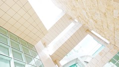 Architecture sunlight window panes