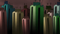 Architecture urban buildings artwork