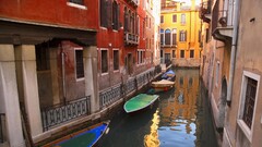 architecture venice City canal boat vehicle urban Italy