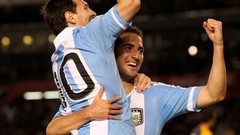 Argentina lionel messi Higuain Argentina National Football Team