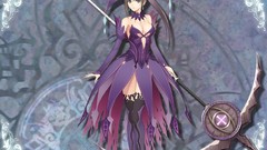 Ark earrings shining anime girls scythe black hair tony taka 