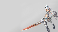 Armor anime girls Swords