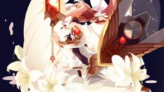 Armor Armored Swords anime girls bare shoulders blazblue izayoi