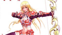 Armor blondes long hair anime girls artwork yamashita shunya 