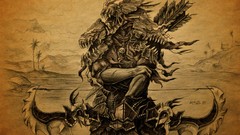 Armor hunter world of warcraft artwork video games mmo fantasy 