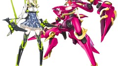 Armor Simple Background robot girl