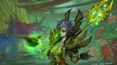 Armor staff world of warcraft artwork video games warlock 