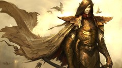 Armor Swords swordsman Drow artwork digital art video games 