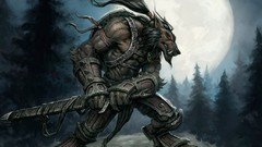 Armor Swords werewolves fantasy art