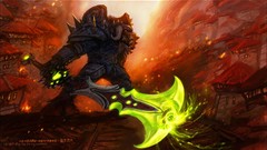 Armor Warriors Swords world of warcraft horde artwork Tauren 