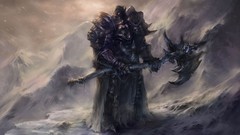 Armor Warriors world of warcraft orc Death Knight artwork Axes 