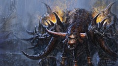 Armor world of warcraft artwork Tauren video games fantasy art 