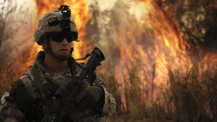 Army fire soldier sunglasses