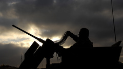 Army Machine gun silhouettes