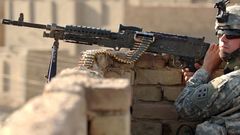 Army soldier machinegun military