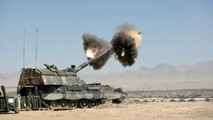 Army soldiers military artillery tanks Afghanistan howitzer 