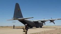 Army soldiers military training vehicles colombia blue skies 