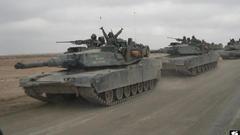 Army tanks roads