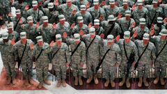 Army troops soldiers high