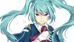 Army white background military gloves faces chains long hair 